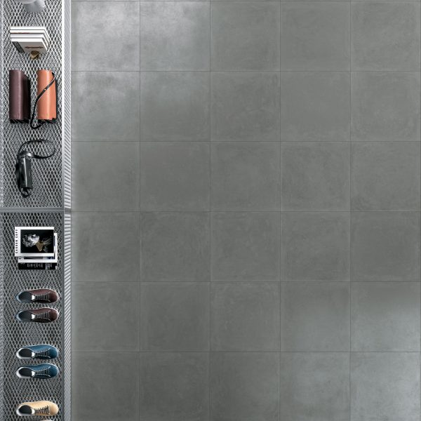 Tango Acier 60x60 - Metal Tiles Aspect