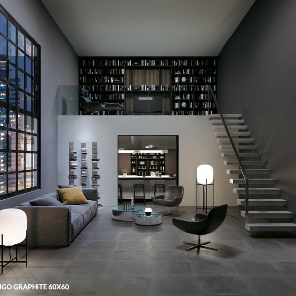 Tango Graphite 60x60 - Concrete look Tiles