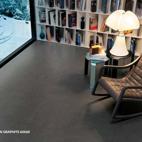 Zen Graphite 60x60 - Resin effect Tiles
