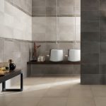 Azimut Foncé, Chaud et Clair 22,5x45, Listel Licorne 7x45 - Azimut Clair 45x45