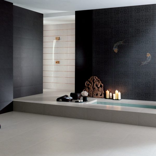 Aquarium Ardoise - Glazed Porcelain Stoneware Tiles