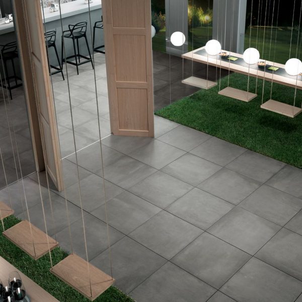 Azimut Froid 60x60 - Grey porcelain Tiles