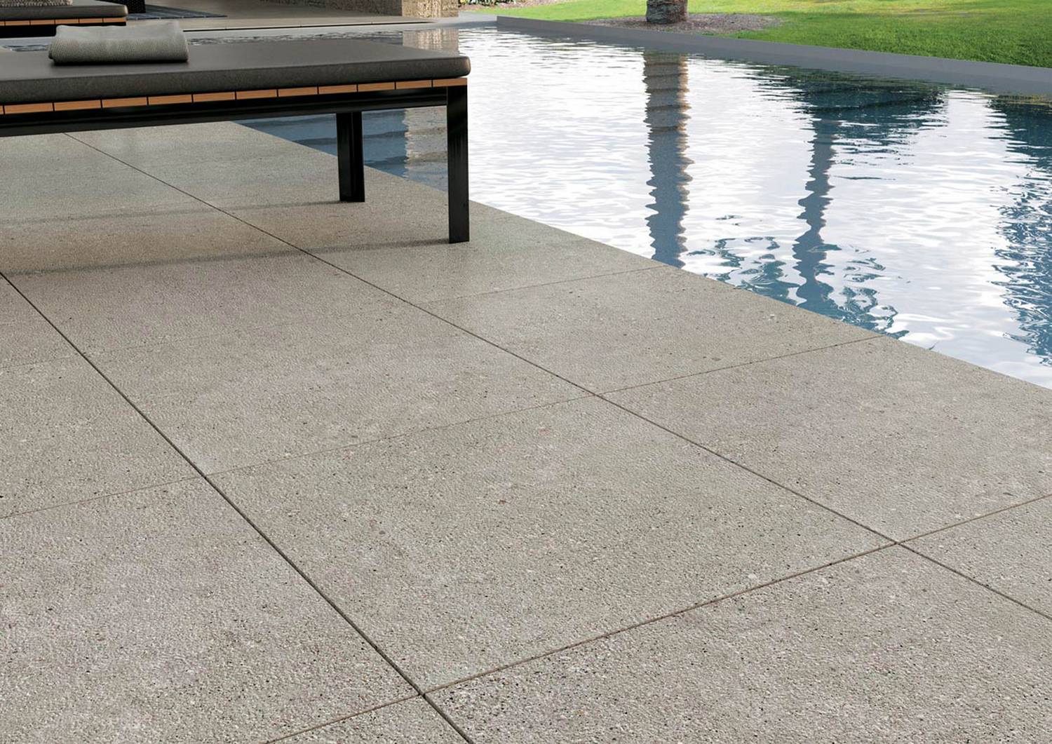 Light Grey Outdoor Pool Tiles | Light Grey Tiles for Swimming Pool