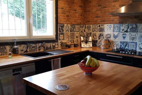 Kitchen Whit a Industrial Design