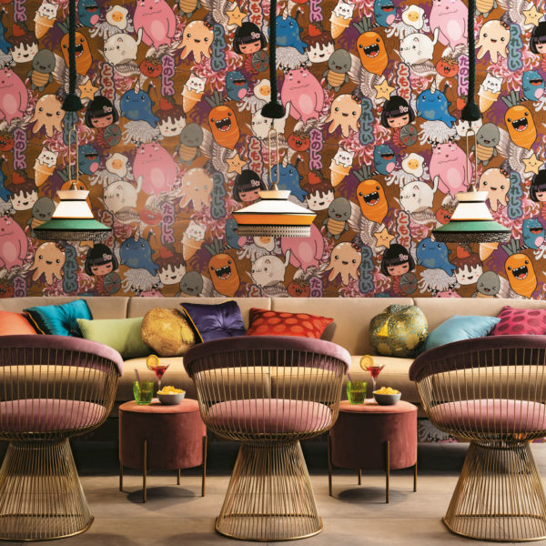 Kawaii Porcelain Wallpaper 80x80