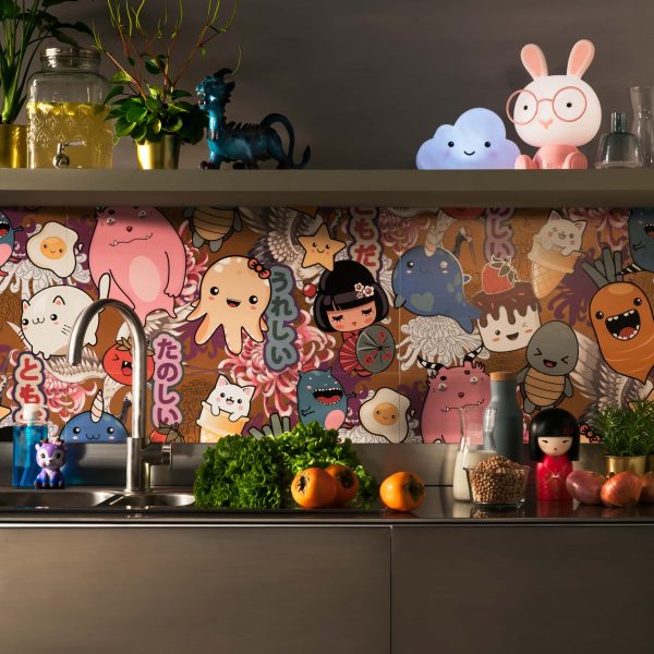 Kawaii Porcelain Wallpaper 80x80