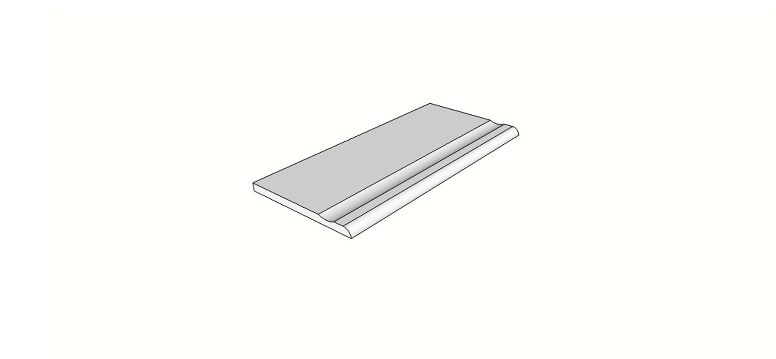 Surface bullnose flared edge <span style="white-space:nowrap;">12"x24"</span>   <span style="white-space:nowrap;">thk. 20mm</span>