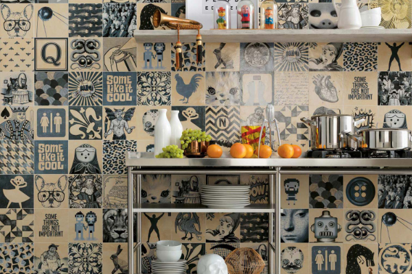 Ceramic tiles for kitchen