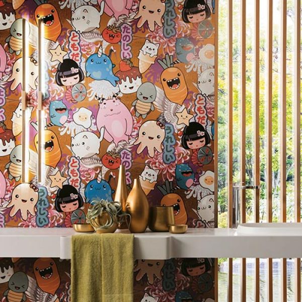 kawaii white body tiles