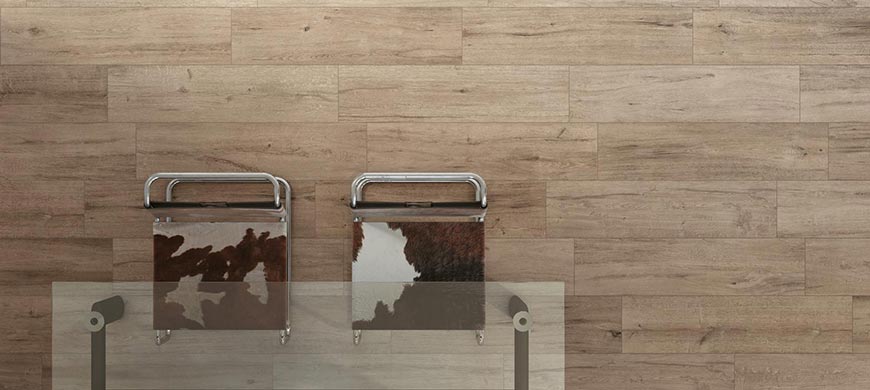 Wood effect kitchen tiles