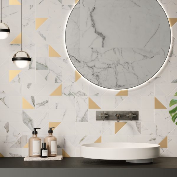 Adage Statuario 8x80 40X80 80X80 Mosaïque décoré