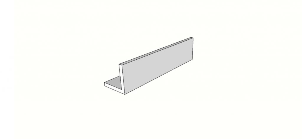 Bullnose surface edge full internal angle (2 pcs) <span style="white-space:nowrap;">12"x36"</span>   <span style="white-space:nowrap;">thk. 20mm</span>