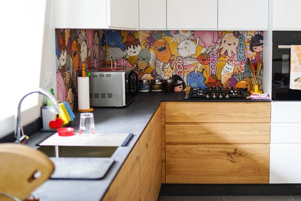 A colourful kitchen with Kawaii