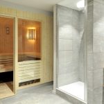 Tiled bathroom with Cast - Home by U