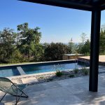 Terrace and tiled pool - Dépio x Cédric Pierre Paysage