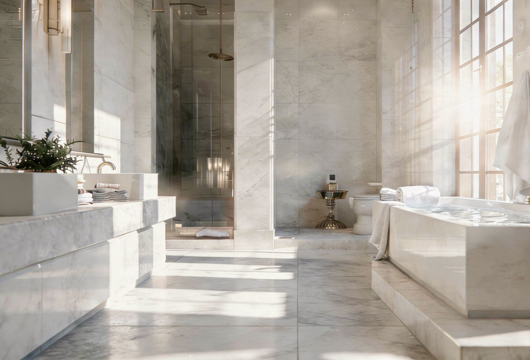  Large tiles in a luxurious style
