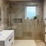 Travertine-effect tiles - Colombine Viallet
