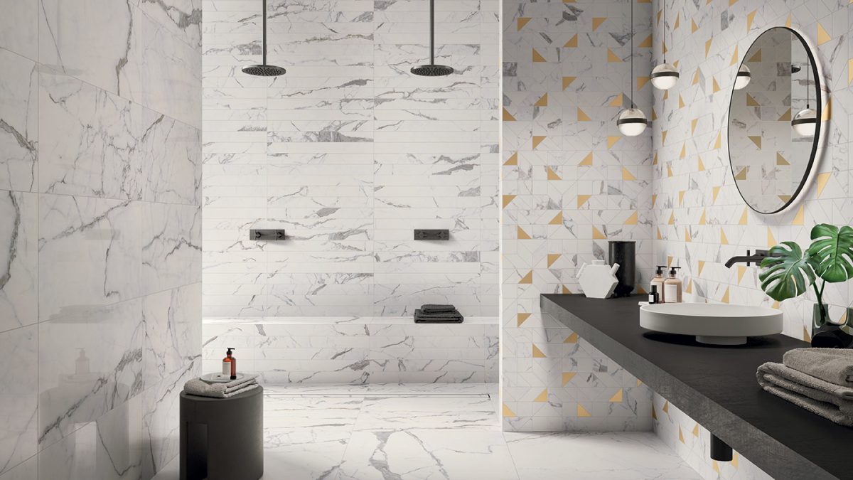 marble effect bathroom matt black bathroom taps