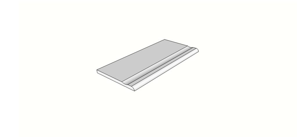 Surface bullnose flared edge <span style="white-space:nowrap;">12"x24"</span> &nbsp; <span style="white-space:nowrap;">thk. 20mm</span>