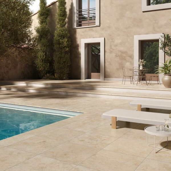 beige stone effect tiles
