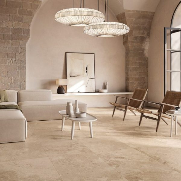 beige stone effect tiles