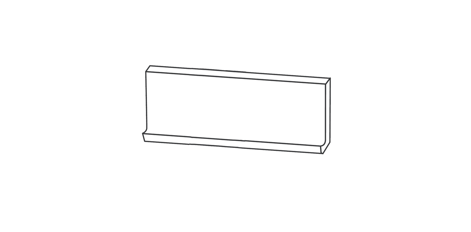 Cove base <span style="white-space:nowrap;">4"x12"</span>