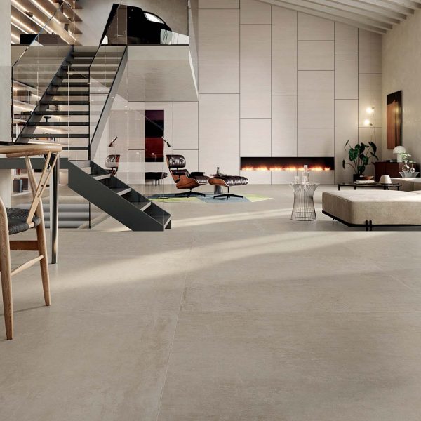 beige concrete tiles