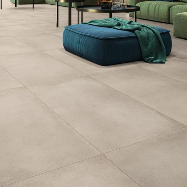beige concrete tiles