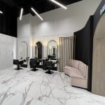Hairdressing salon featuring Adage - AEC Réalisation