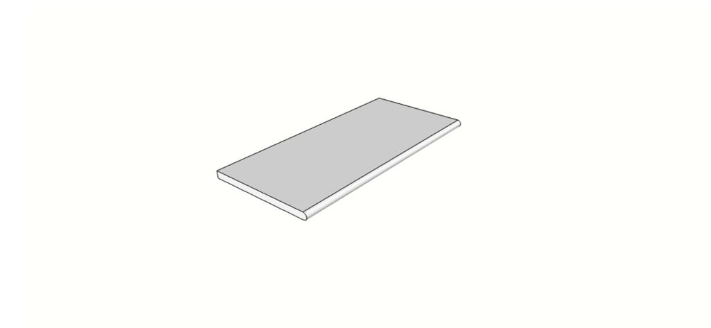 Rounded edge <span style="white-space:nowrap;">12"x24"</span> &nbsp; <span style="white-space:nowrap;">thk. 20mm</span>